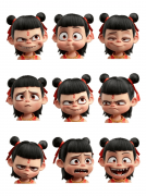 模版库里面有良多分歧气概的模板能够选